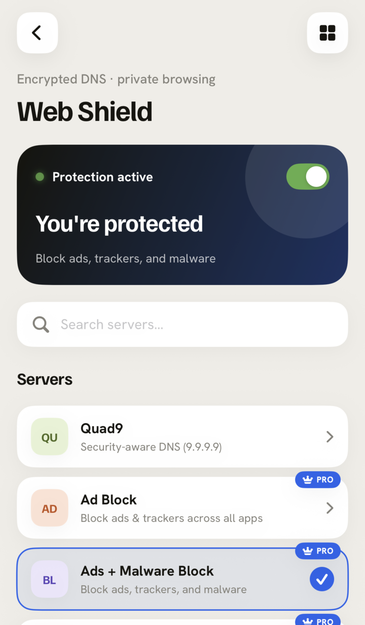AVO Web Shield